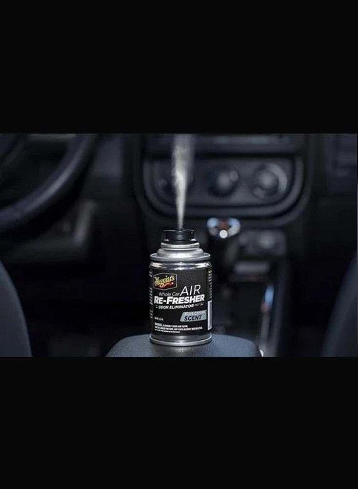 G181302 Whole Car Air Refresher- Odor Eliminator Mist - Black Chrome Scent 57g