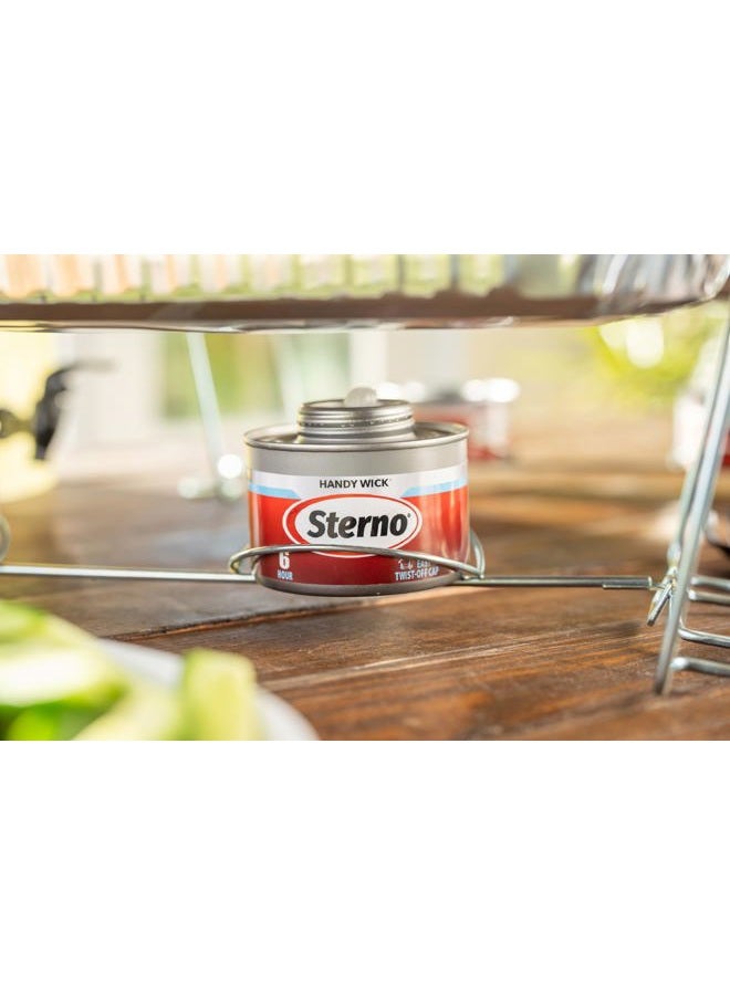 Sterno 6 Hour Handy Wick Canned Heat, Chafing Fuel Cans for Catering, 12 Pack - Image 5