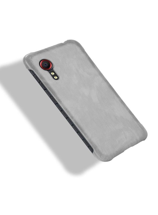 اس-توب جراب لهاتف Samsung Galaxy Xcover 5 مقاوم للصدمات مصنوع من مادة الليتشي PC + PU - Image 4