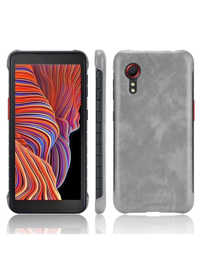 اس-توب جراب لهاتف Samsung Galaxy Xcover 5 مقاوم للصدمات مصنوع من مادة الليتشي PC + PU - Image 1