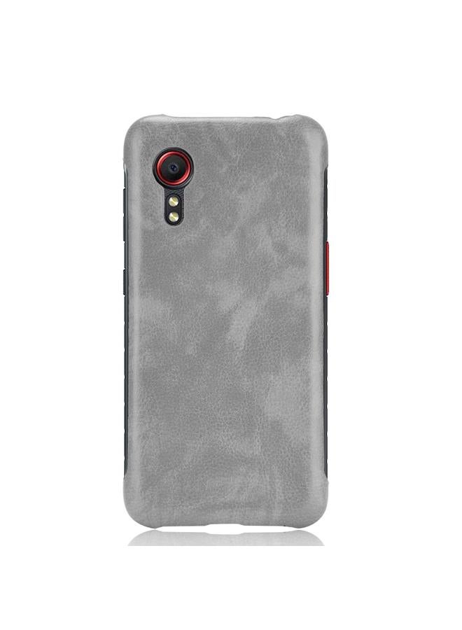 اس-توب جراب لهاتف Samsung Galaxy Xcover 5 مقاوم للصدمات مصنوع من مادة الليتشي PC + PU - Image 2