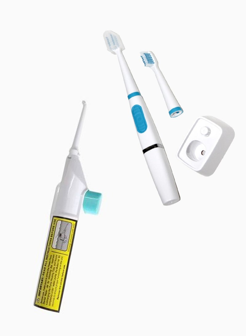 AGD Electric toothbrush set with tooth cleaner