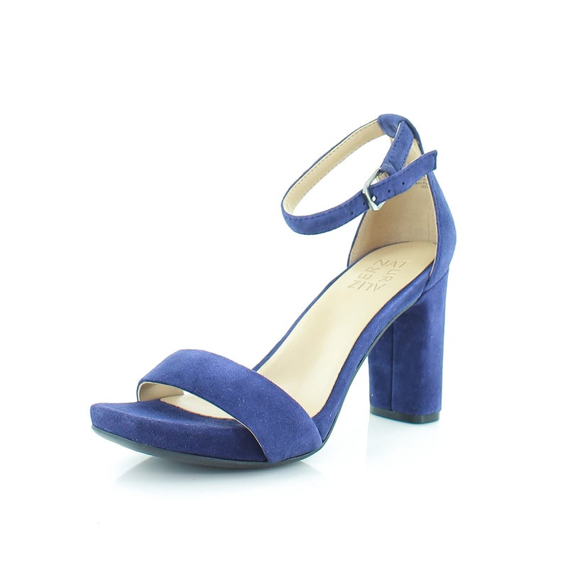 Naturalizer Womens Joy Ankle Strap Dress Sandal Haven Blue Suede 5 M