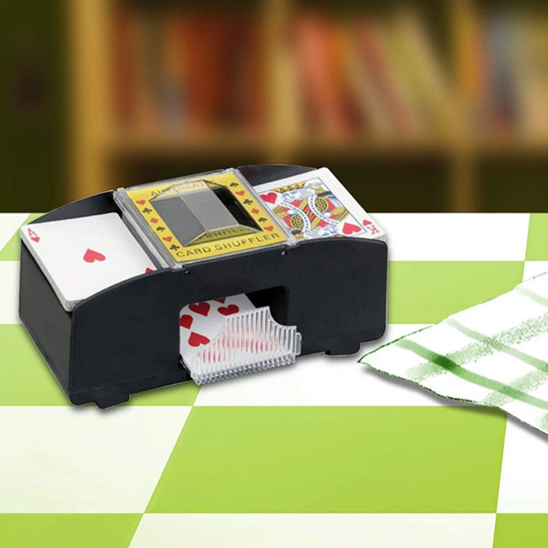خلاط البطاقات 2 متوافق مع حجم البطاقات ضمان خلط عادل موزع البطاقات - تصميم مرن غرفة ألعاب لحفلات الأعياد الحفلات ذات الطابع الخاص عشاء العائلة - Image 4