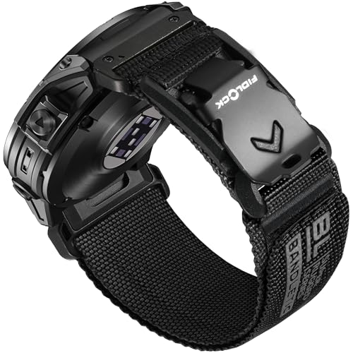 Bandletic Compatible with Garmin Fenix 5 6 7 Watch Band - 22mm Easy-Fit Rugged Nylon Strap with Magnetic Fidlock V-Buckle for Fenix 8 47mm/7 6 Pro/5 Plus/Forerunner 965/945/Approach S62/Instinct 3 2 - Image 1