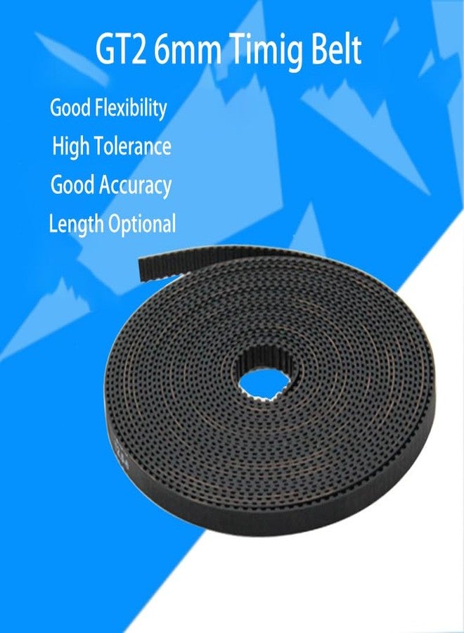 CNZTHDY 3D Printer 5 Meters GT2 Timing Belt and 10pcs Copper Buckles for Neptune 4 Plus/ 4 Max/Ender 3/Ender 5/CR-10/10S/Anycubic Kobra Max/Anet A8, 3D Printer Accessories Parts with 2mm Pitch and 6mm Wide - Image 2