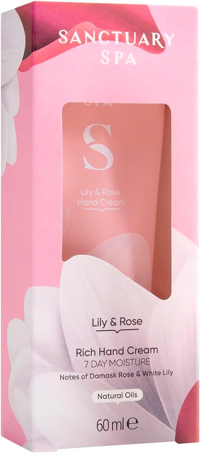 Sanctuary Spa Golden Sandalwood Rich Hand Cream Moisturiser Body Cream Vegan and Cruelty Free 60ml