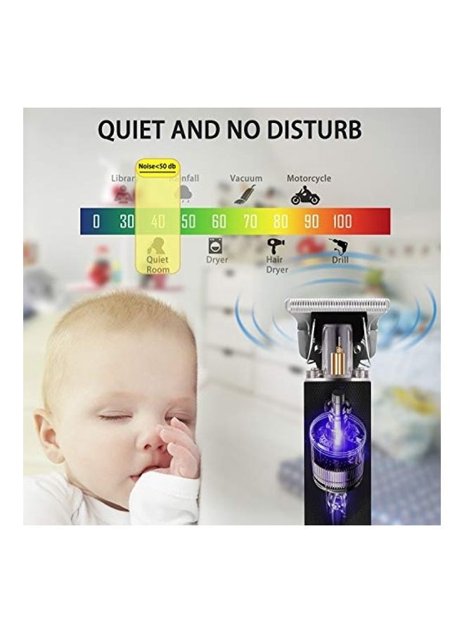 Loquat Professional Rechargeable Electric Hair Trimmer Set For Men Black/Silver - Image 5