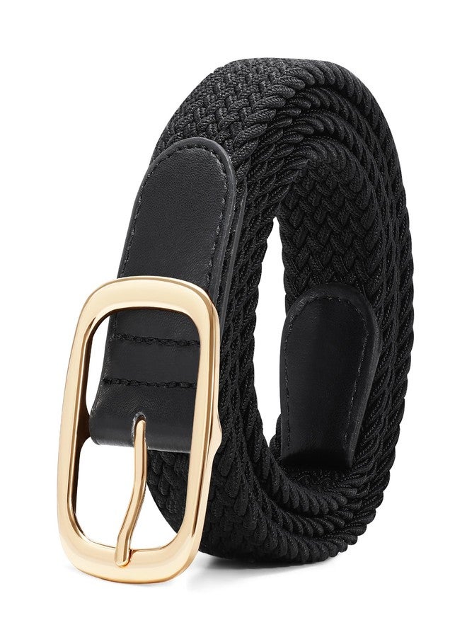 سوزدي حزام مطاطي مضفر من SUOSDEY للنساء والرجال، مناسب للسراويل والجينز، حزام كاجوال منسوج للنساء - Image 1