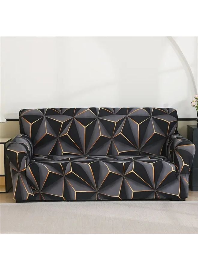 غطاء أريكة أحادي المقعد مطبوع بأشكال هندسية ممتدة بحثًا عن ألوان الأحلام - Image 1