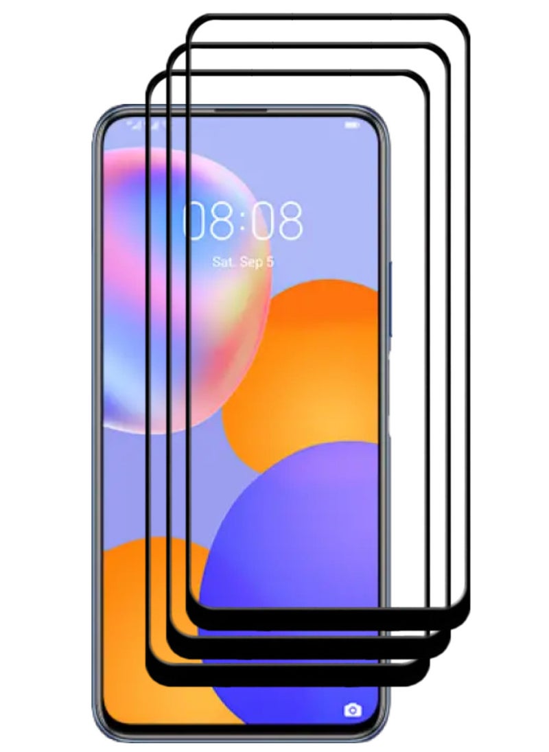 ACLIX 3 Pieces Antistatic ESD Dustproof Premium Quality High Definition Tempered Glass Screen Protector Designed For Huawei Y9a - Image 1