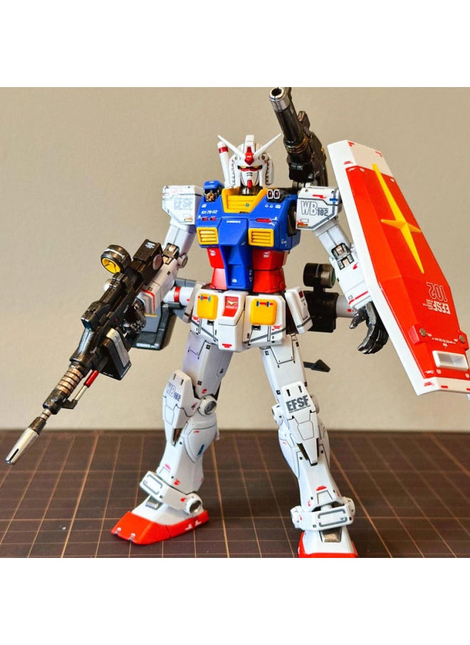 Generic - Gundam HG Attack Free Heresy Jim Spartan Mark Rabbit MK-II Riding Model Mecha Assembled Toy-Color:Xingxing 026-GTO Yuanzu Gundam HG-Bracket/Water Sticker - Image 1