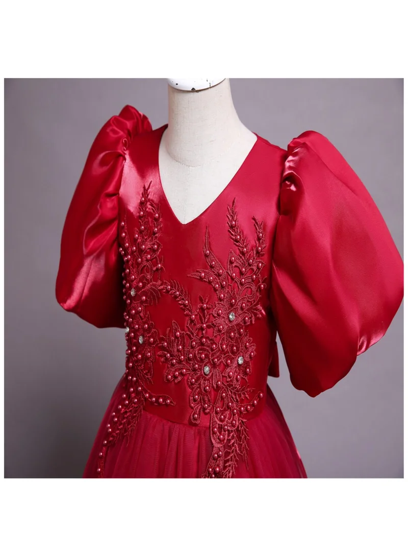D'Daniela Embroidered Tulle Dress
