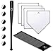 Xmortar Grand Slam Baseball Bat Set Includes 1 Plastic Bat 6 Perforated Balls and 4 Throw Down Bases for Youth Teenagers Adults - Image 3