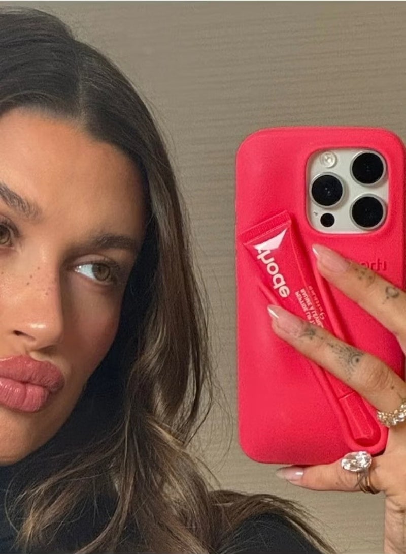 rhode Peptide Lip Gloss Phone Case for iPhone 15 Pro Max Tint (Espresso) + Summer Lip Glaze Stylish iPhone 15 Pro Max Cover for Women Girls  - Image 3