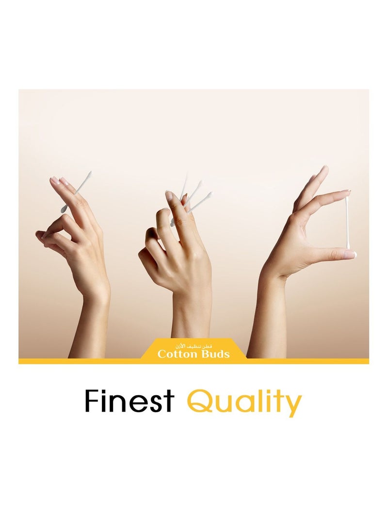 كول اند كول أعواد قطنية رائعة ورائعة - ألوان متنوعة، 300 قطعة، عبوة من 3 قطع - Image 4