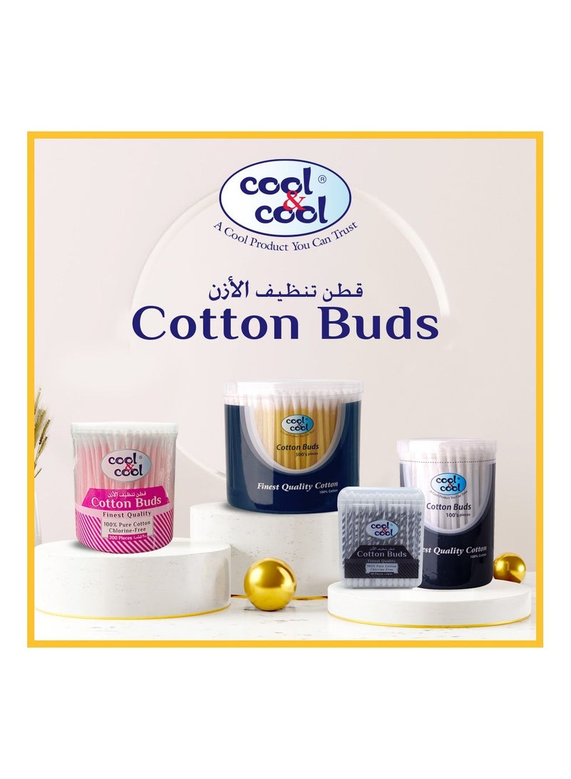 كول اند كول أعواد قطنية رائعة ورائعة - ألوان متنوعة، 300 قطعة، عبوة من 3 قطع - Image 5