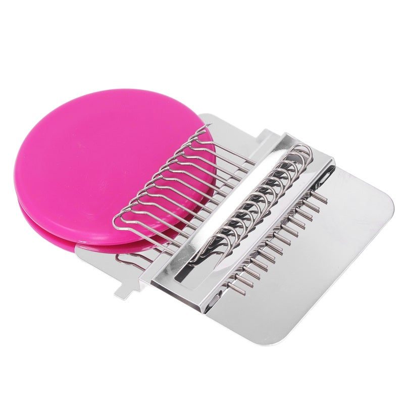 Mini Knitting Machine: Stainless Steel Plastic Mini Portable - Simple Operation Craft Tool for Home Travel Craft Lovers - Image 3