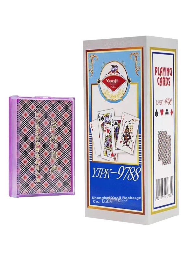 Yaoji Plastic Box Poker 9788 Landlord Blue Core Thick Plastic Box Packed 8 Pairs - Image 2