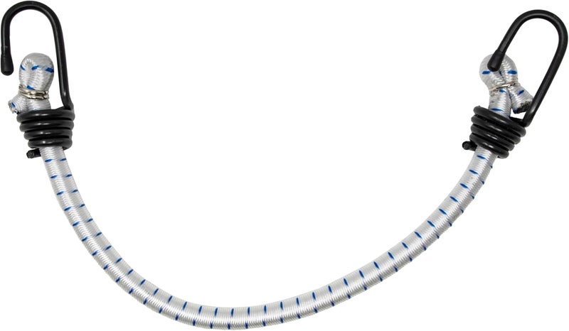 Kotap VBC-18WHT حبال بنجي متينة متعددة الاستخدامات مع خطافات، 18 بوصة، أبيض (عبوة من 10) - Image 4