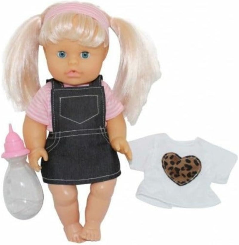 3 اي دمية ديميان بامبولينا نينا 36 سم، وردي/رمادي TC-4895167989048