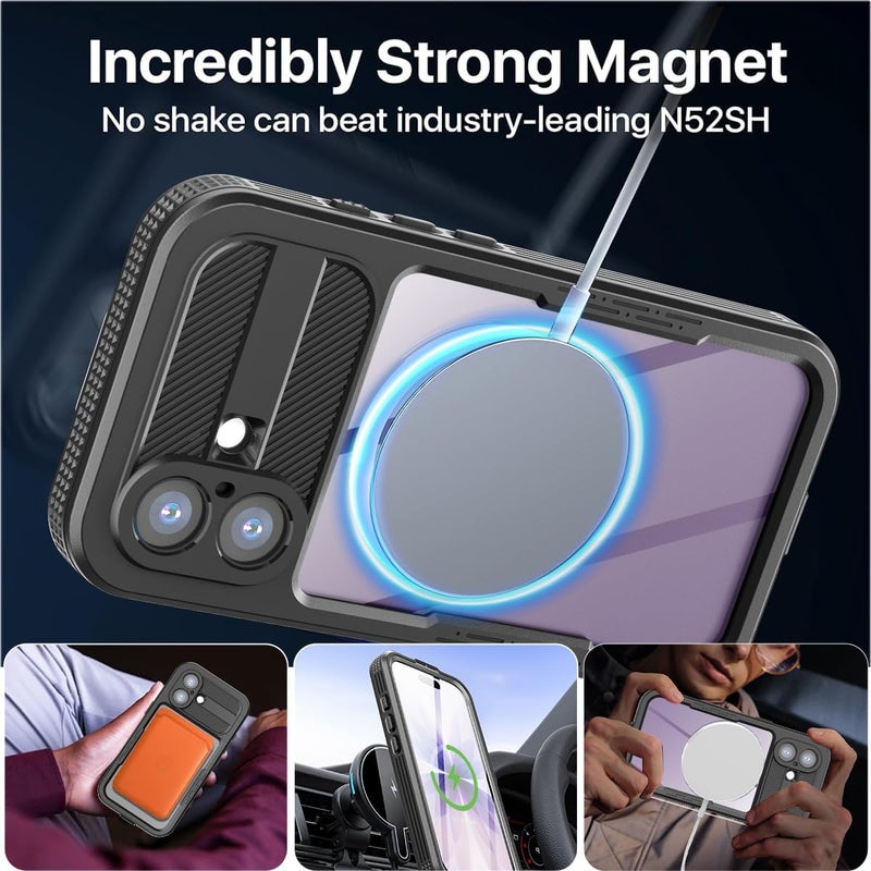 AICase Waterproof Case for iPhone 17 with MagSafe Support Clear Water Proof Snowproof/Dustproof/Shockproof,IP68 Certified 360 Full Body Protection Fully Sealed Underwater Cover for iPhone 17_2 - Image 5