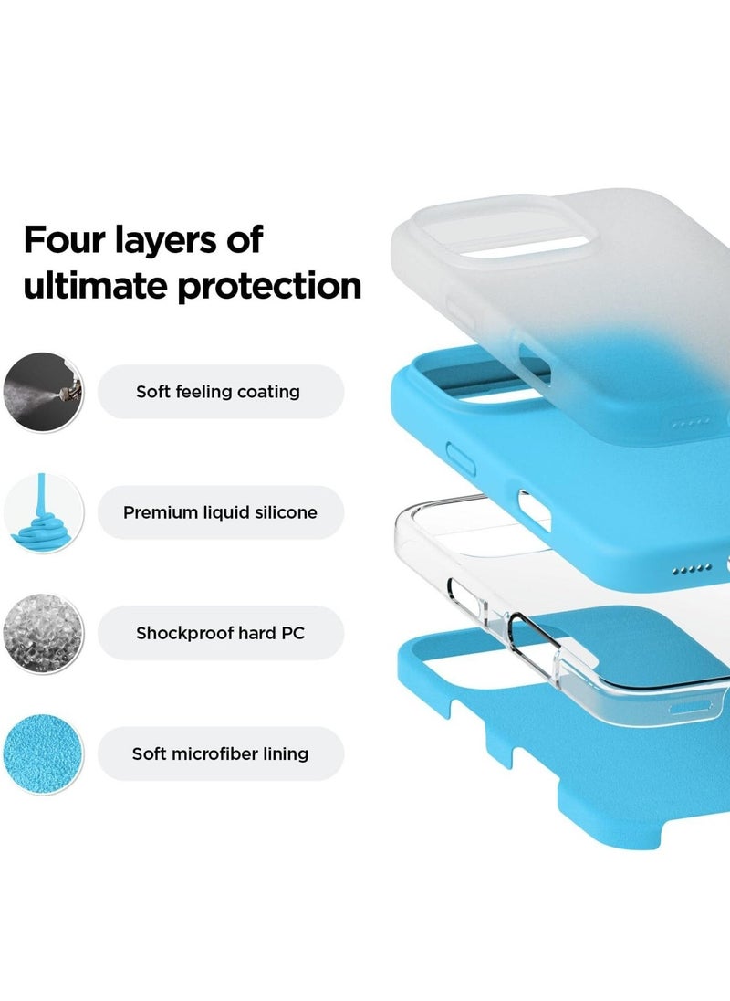 Raxoom Ocean Blue Full Body Protection Case for iPhone 16 Pro - Shockproof, Slim Design with Anti-Scratch Microfiber Lining - Image 2
