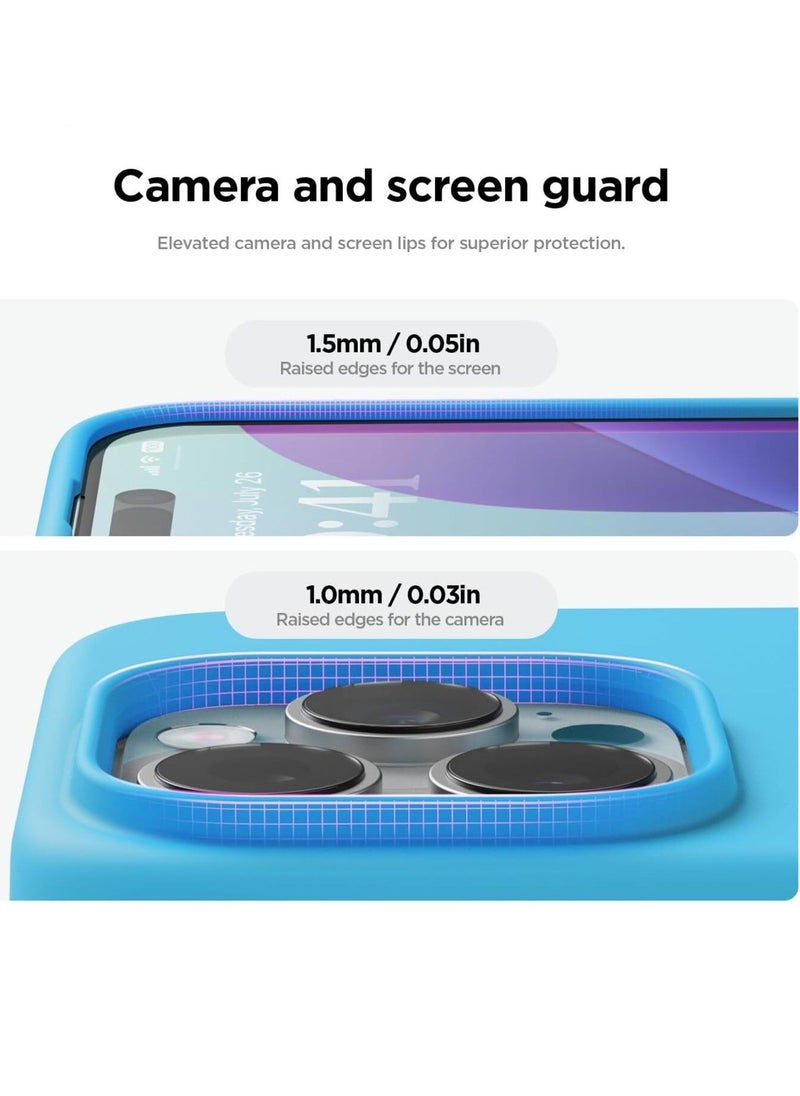 Raxoom Ocean Blue Full Body Protection Case for iPhone 16 Pro - Shockproof, Slim Design with Anti-Scratch Microfiber Lining - Image 4