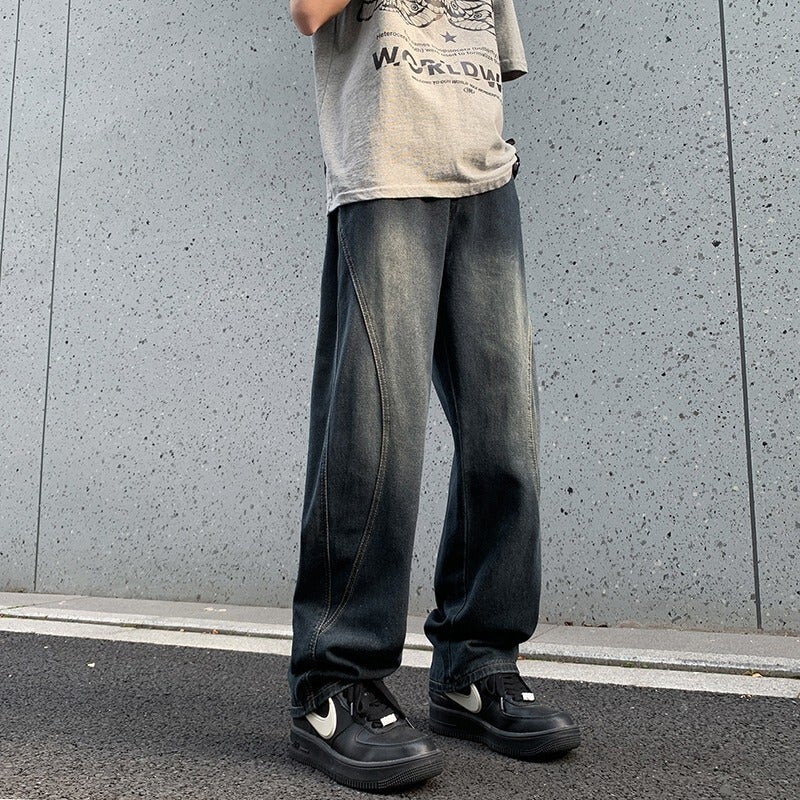Unisex Classic Denim Jeans Loose Fit Daily Outdoor Wear - Image 5