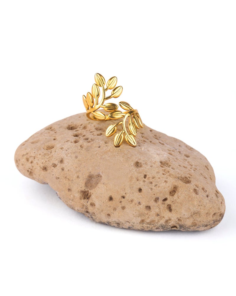 TAAHIRA 18K Gold Plated Women’s Ring– Waterproof, Anti-Tarnish, Everyday Wear - Image 3