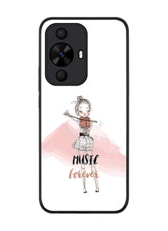Stylizedd Rugged Black edge case for Huawei nova 12s / Huawei nova 11/ Huawei nova 12 Lite 4G, Slim fit Flexible Anti Drop Thin Cover - Music Forever  - Image 1