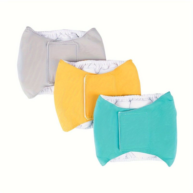 Black XS Washable Belly Band for Male Dogs Reusable Diaper Wrap - Image 5