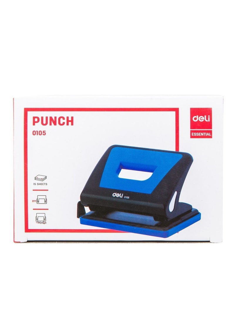 Deli مثقاب ورق بسعة 15 ورقة قطعة واحدة بألوان متنوعة - Image 1