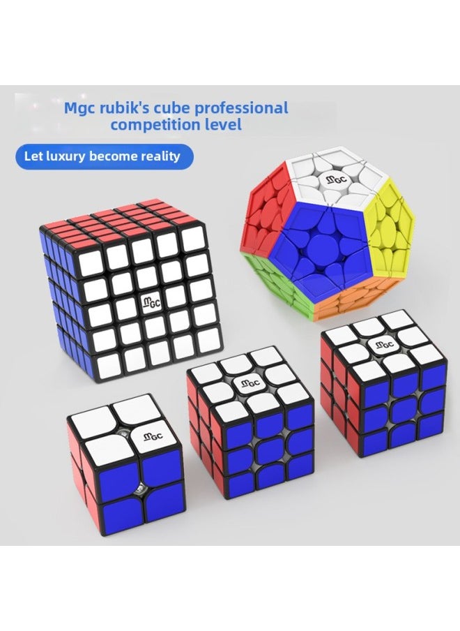 null - Yongjun MGC Magnetic 234567 Rubik's Cube Competition Puzzle Racing Twist's Cube Toy-Color:MGC2 Elite Second-order Magic Cube Magnetic Version [color]] - Image 1