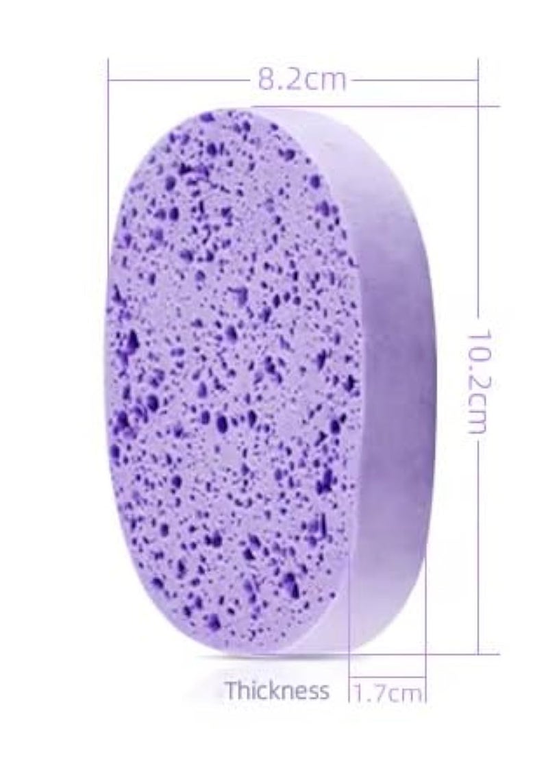 2 PCS NATURAL CELLULOSE CLEANSING MASK REMOVER SPONGE MAKEUP REMOVER SPONGE MULTICOLOR COLOR - Image 2