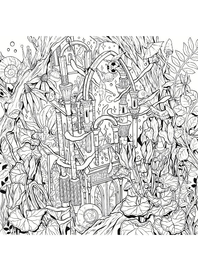 Mythographic Color and Discover: Dream Garden: An Artist's Coloring Book of Floral Fantasies - Image 2