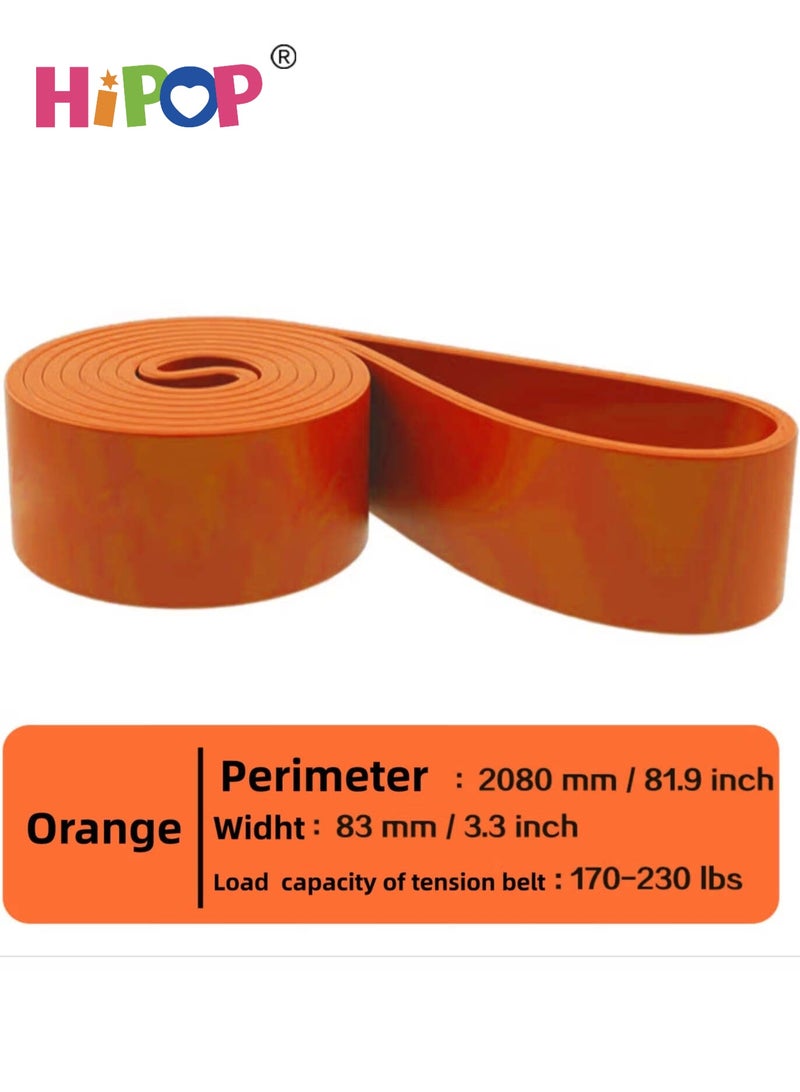 HIPOP 170-230 Lbs Resistance Band,Pull Up Assistance Band for Legs,Working Out,Muscle Training,Yoga,Shape Body,Men Women (Orange) - Image 2