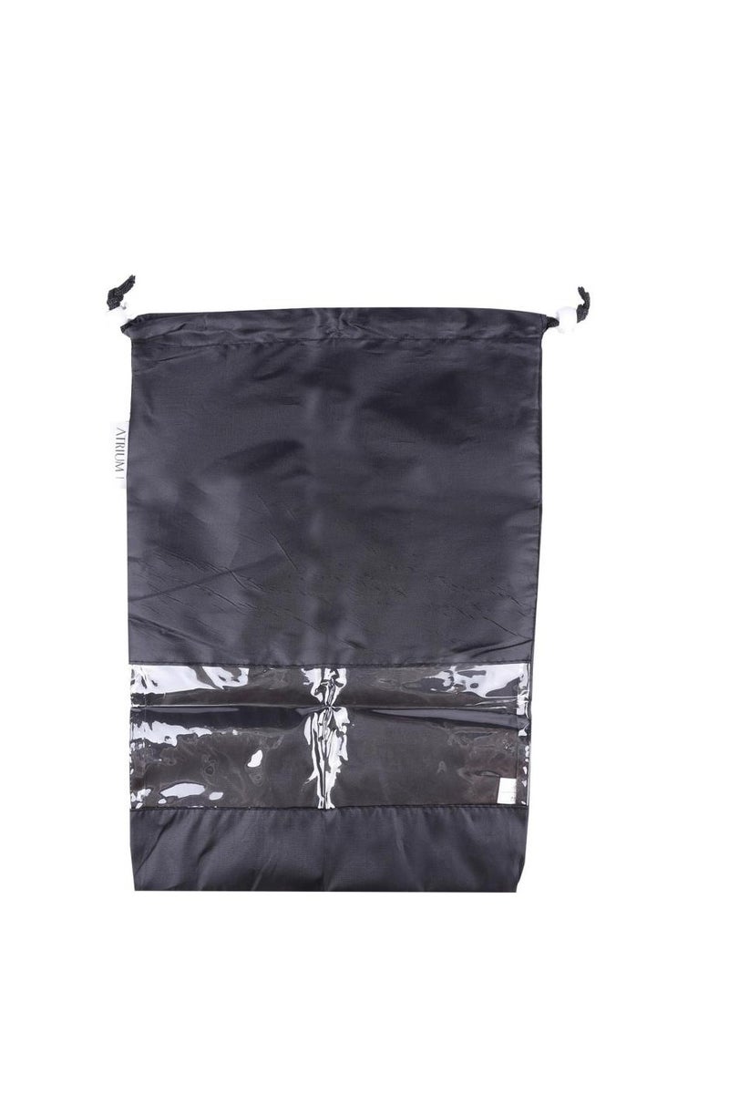 Atrium Shoe Bag Drawstring Travel Organizer Black - Image 2