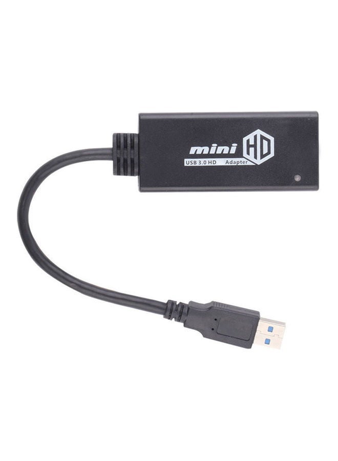 NIBEMINENT USB to HDMI Adapter Black  - Image 1
