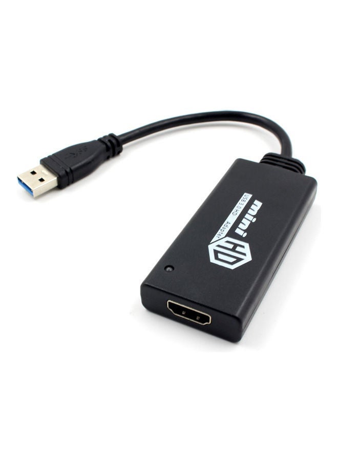 NIBEMINENT USB to HDMI Adapter Black  - Image 2