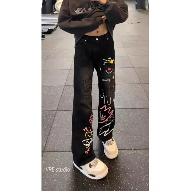 Unisex Casual Daily Denim Jeans - Image 1