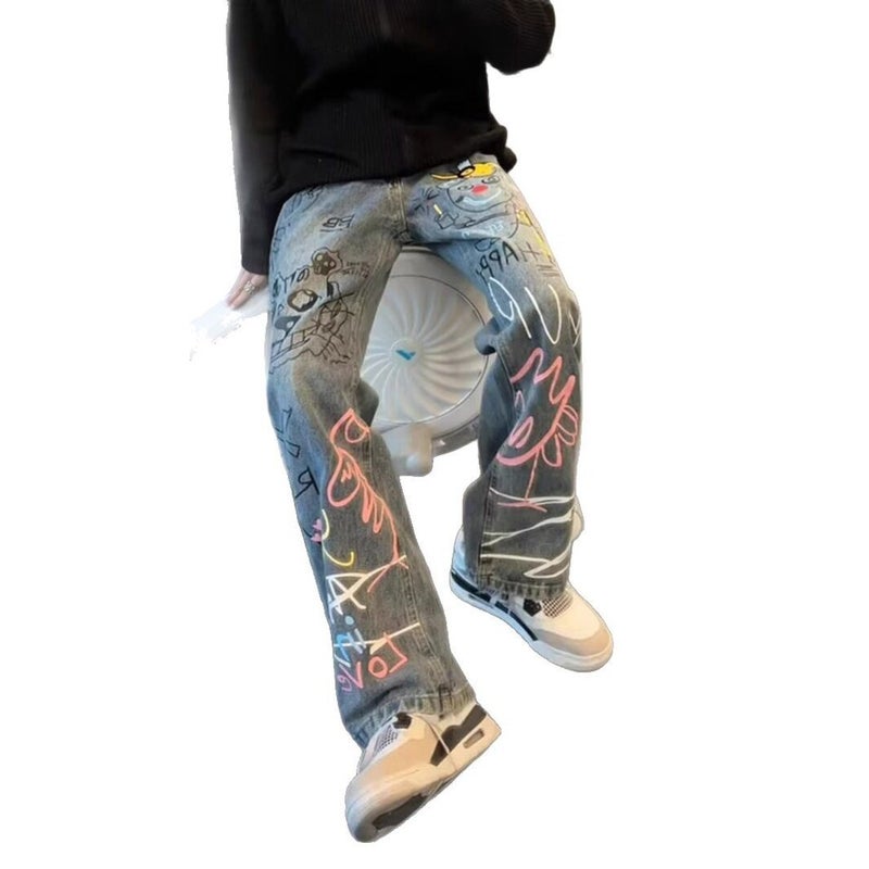 Unisex Casual Daily Denim Jeans - Image 5