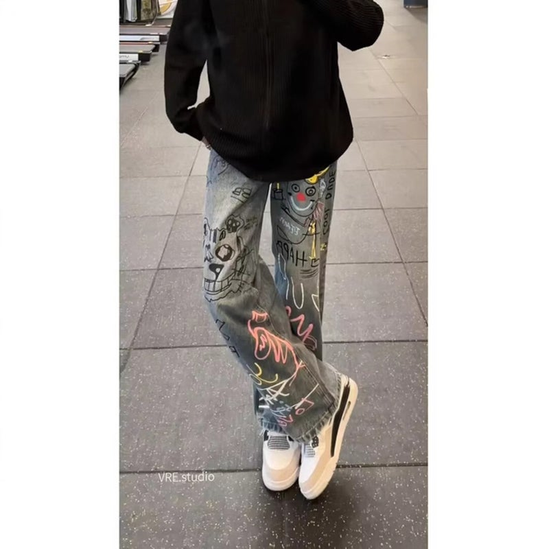 Unisex Casual Daily Denim Jeans - Image 3