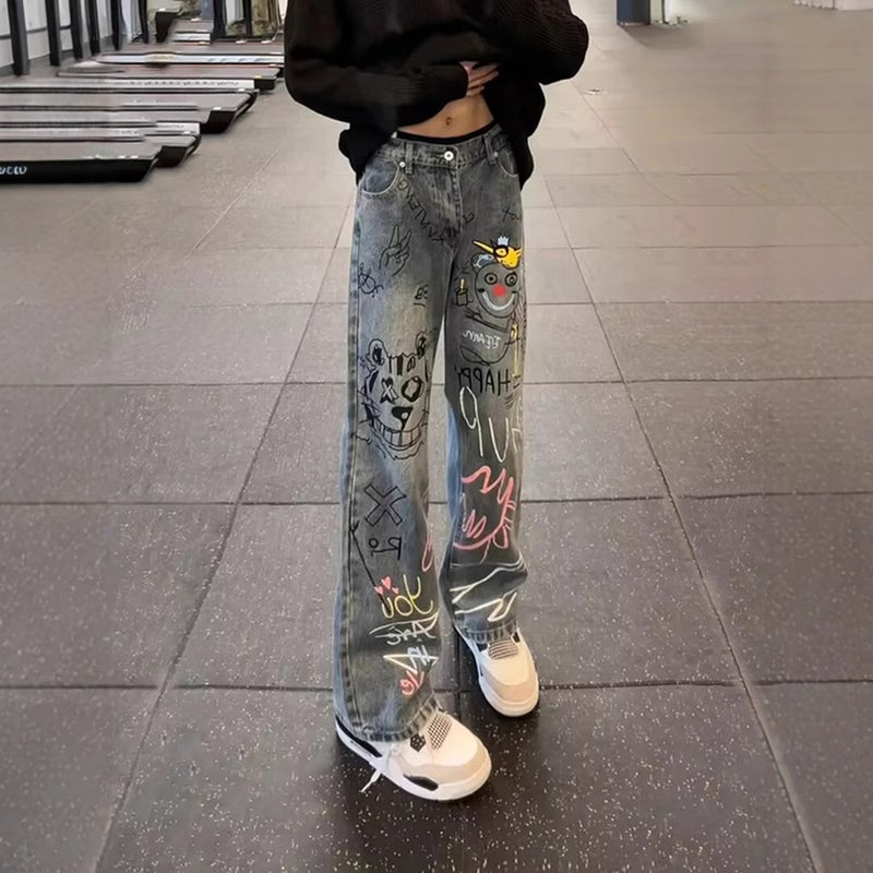 Unisex Casual Daily Denim Jeans - Image 2