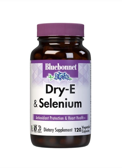 BlueBonnet Dry E-400 IU Plus Selenium Vegetarian Capsules, 120 Count, White