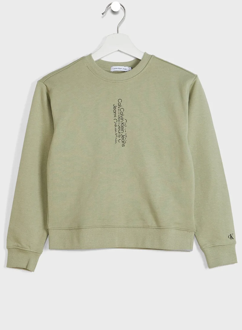 Calvin Klein Jeans Youth Logo Sweatshirt