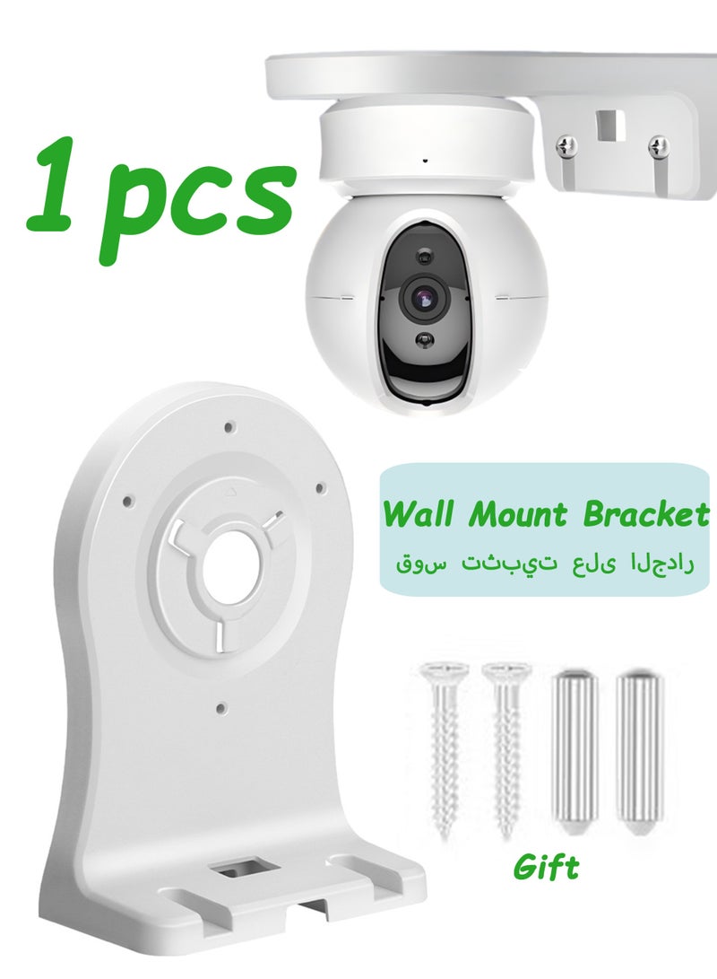 1 Pack WiFi Wall Mount Bracket for C6 C4 Series IP Camera Easy Installing,Plastic PT Cameras Holder Indoor Security Systems,Support CCTV IP Cameras Cable Management - Image 1