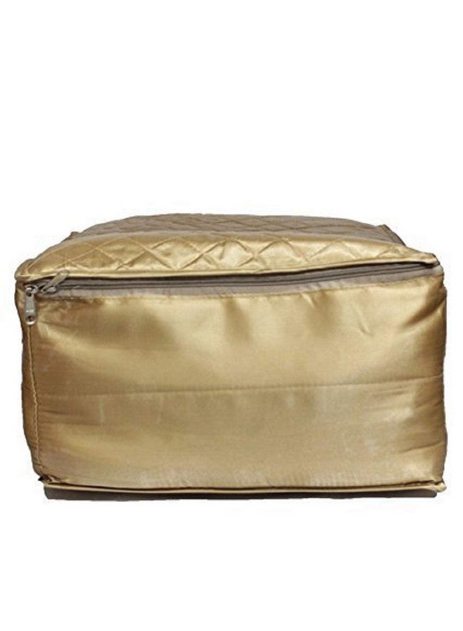 Kuber Industries Saree Cover Set of 2 Pcs Large Size in Golden Satin Gift (RSC09) - Image 3