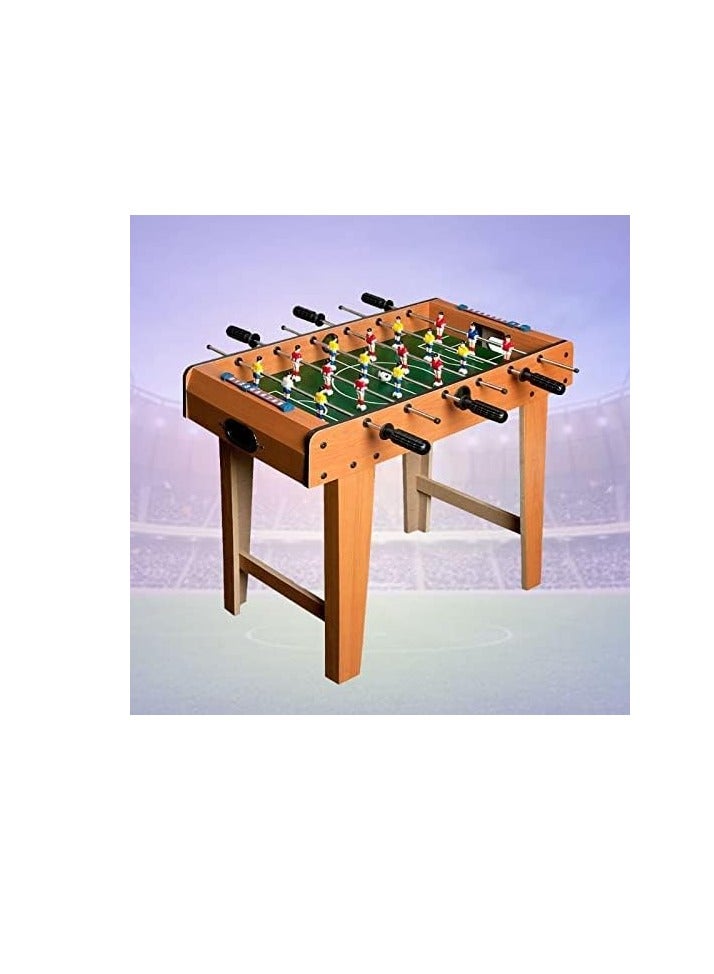Soccer Supplement Football Soccer Table Board Game 6 Rods For Adults And Kids Wooden Foosball Board Game 69x37x65cm - Image 3