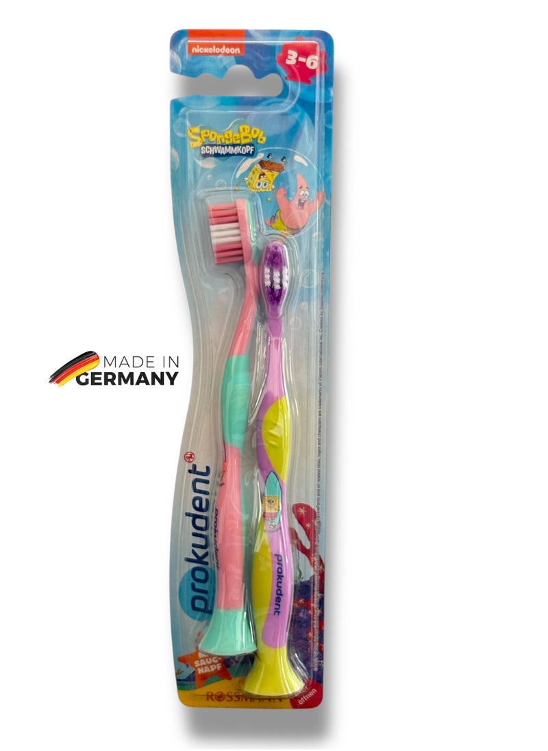ROSSMANN German Brand 2-Piece Colorful Kids Toothbrush Set – Gentle, Effective, and Fun for Little Smiles,teethbrush set, made in Germany  - Image 2